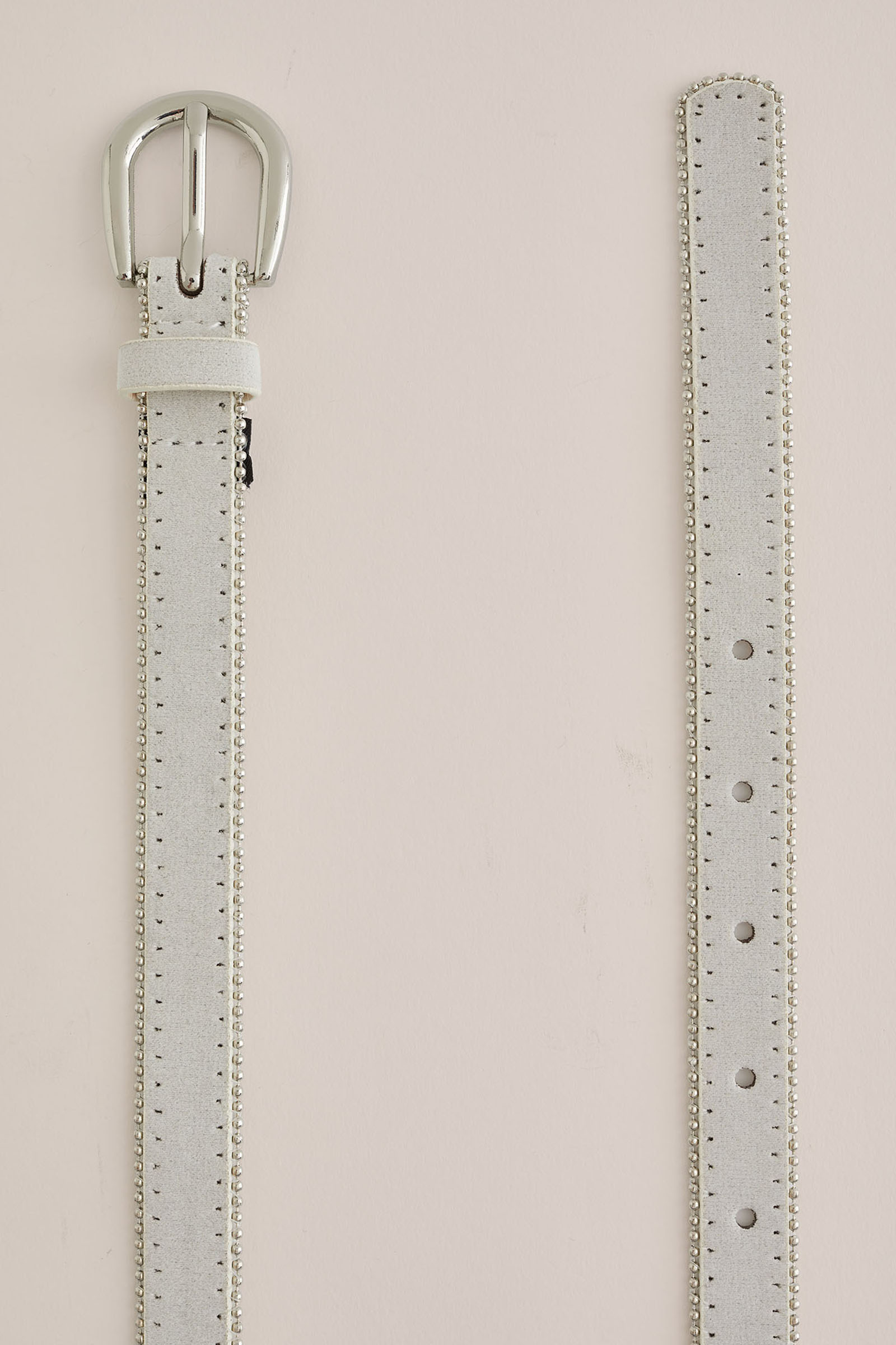 ceintuur met metaaldetails WE Fashion Wit