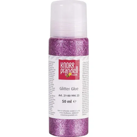 Knorr Prandell Glitterfarbe Glitter Glue altrosa, 50ml