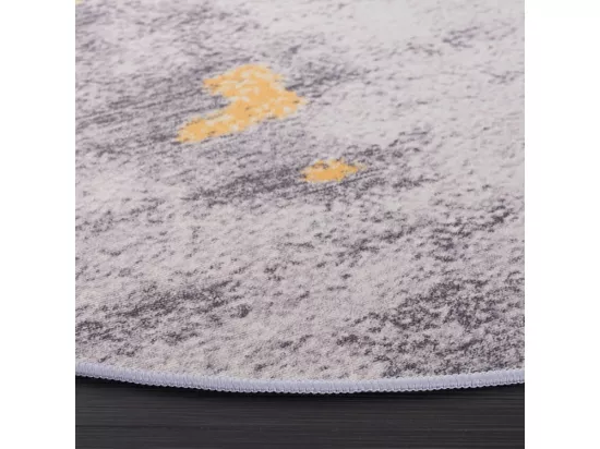 Tapis Grey & Gold 122 X 122 cm - Unique