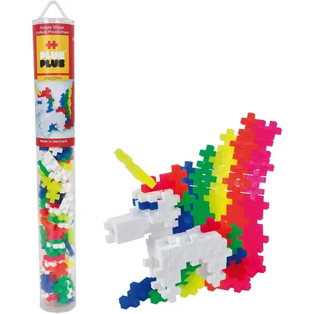Plus-Plus Steckbausteine Tube Unicorn, 100 Teile