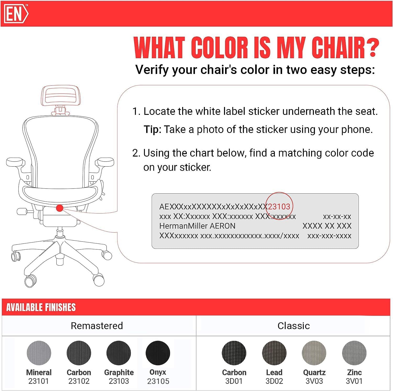 Engineered Now Kopfstütze für klassischen Herman Miller Aeron h4 für Remastered Graphit