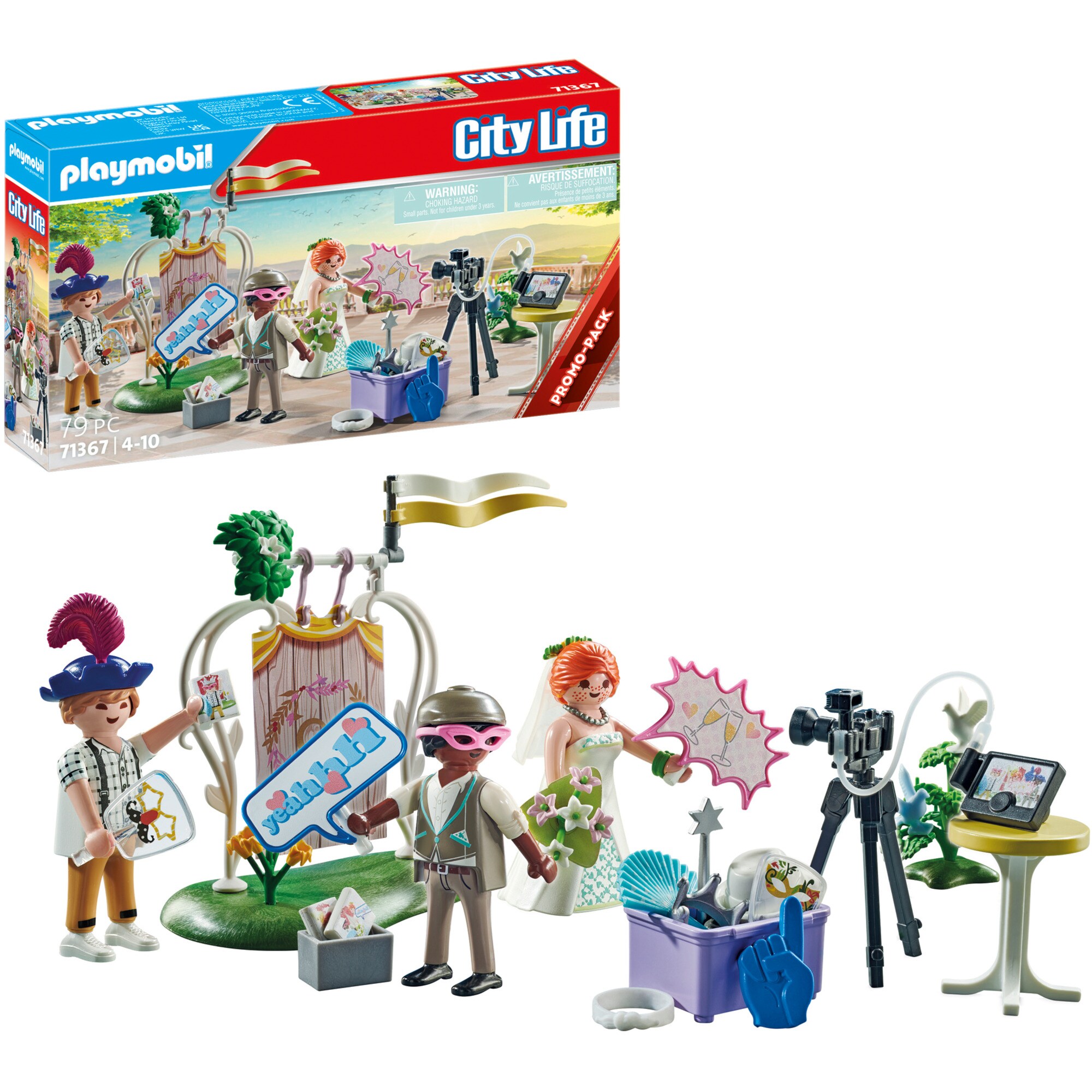 PLAYMOBIL Konstruktionsspielzeug City Life Hochzeits Fotobox