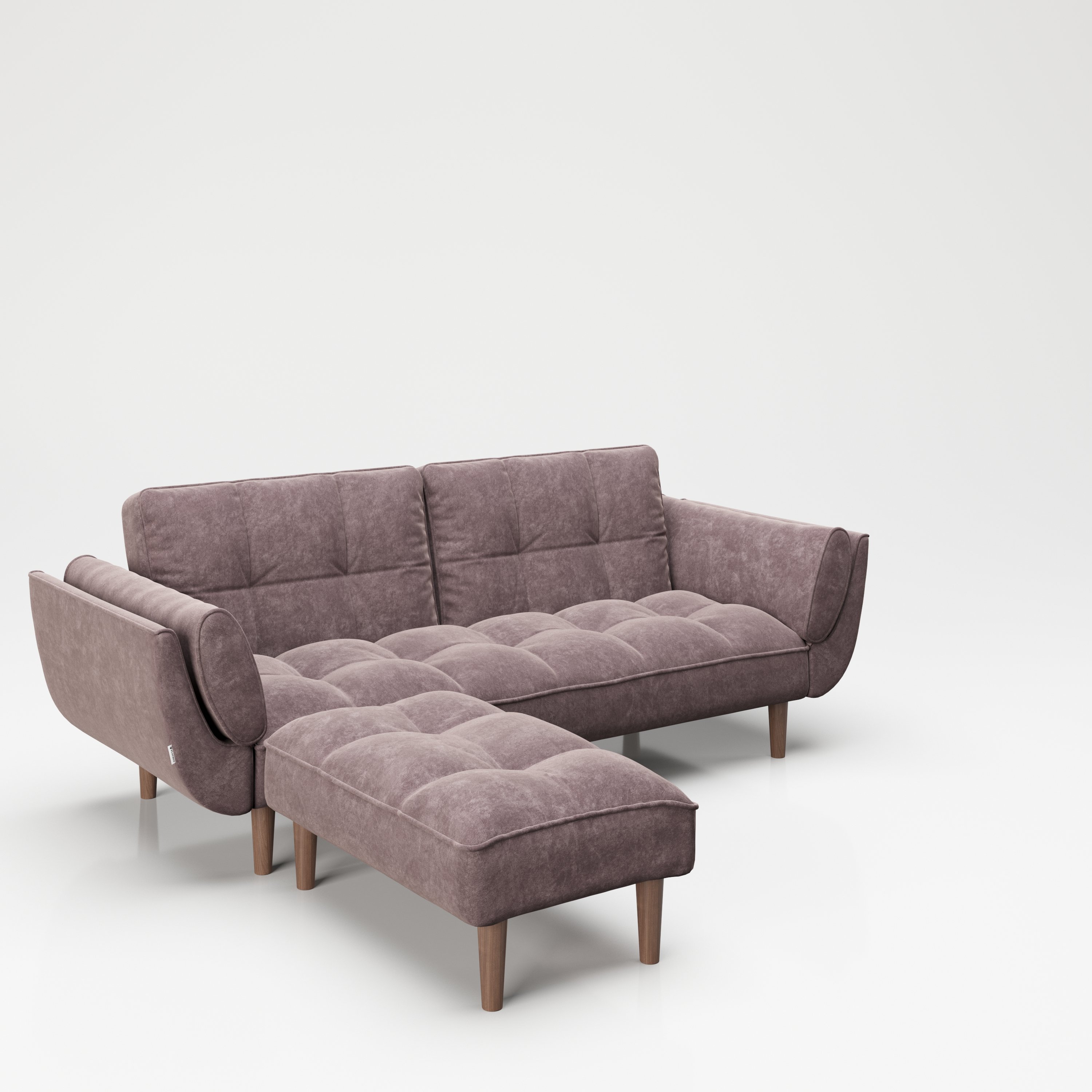PLAYBOY - SET Sofa mit Fussablage 