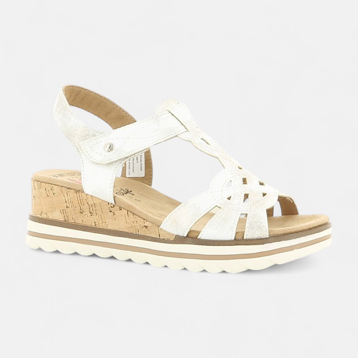 Sandales à talon compensé Femme blanc