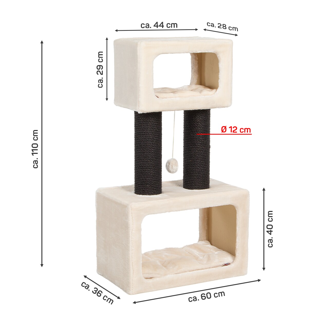 Canadian Cat Company Kratzbaum Columbia beige