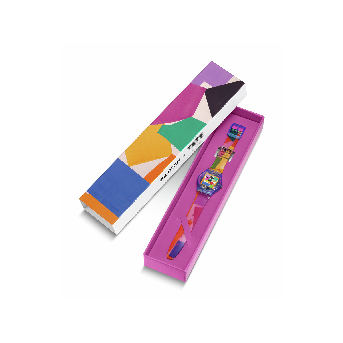 Montre SWATCH Gent biosourced Matisse's snail homme bracelet plastique transparent