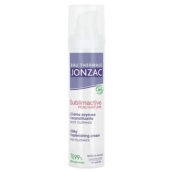 Jonzac Água Termal Sublimativa Pele Madura Creme Sedoso Reconstituinte Orgânico 40ml