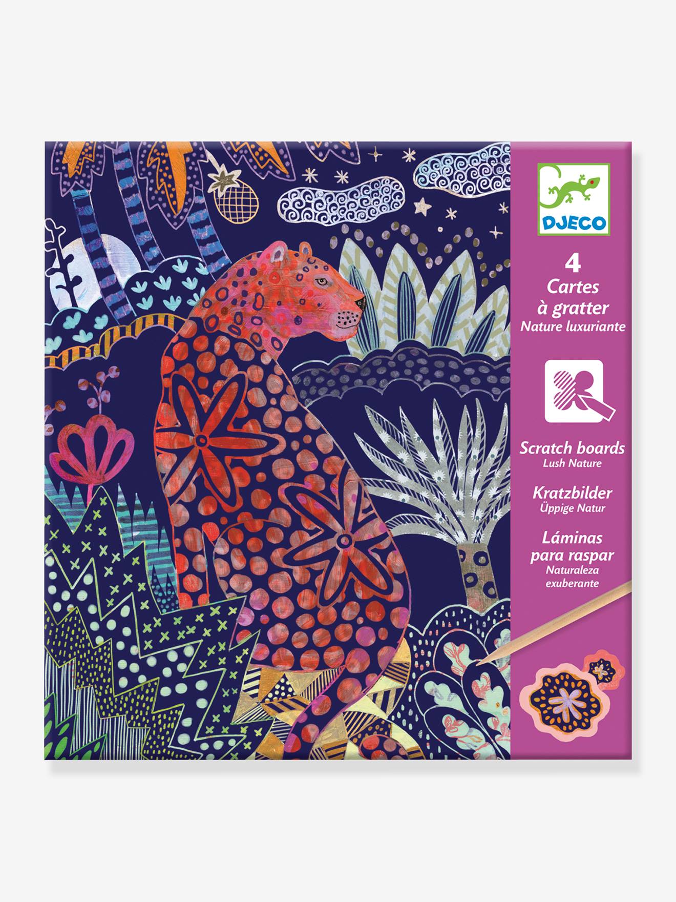 Cartões de raspadinha DJECO Violet Nature