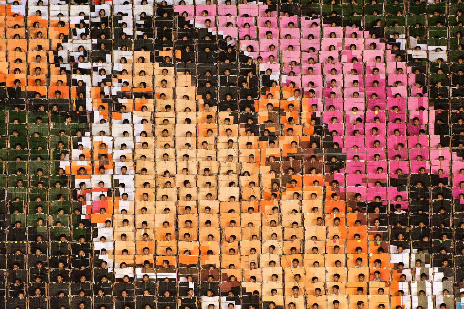 Mass Games Pyongyang #09 by Werner Kranwetvogel - Limited Edition. Edition of: 100. Signed.