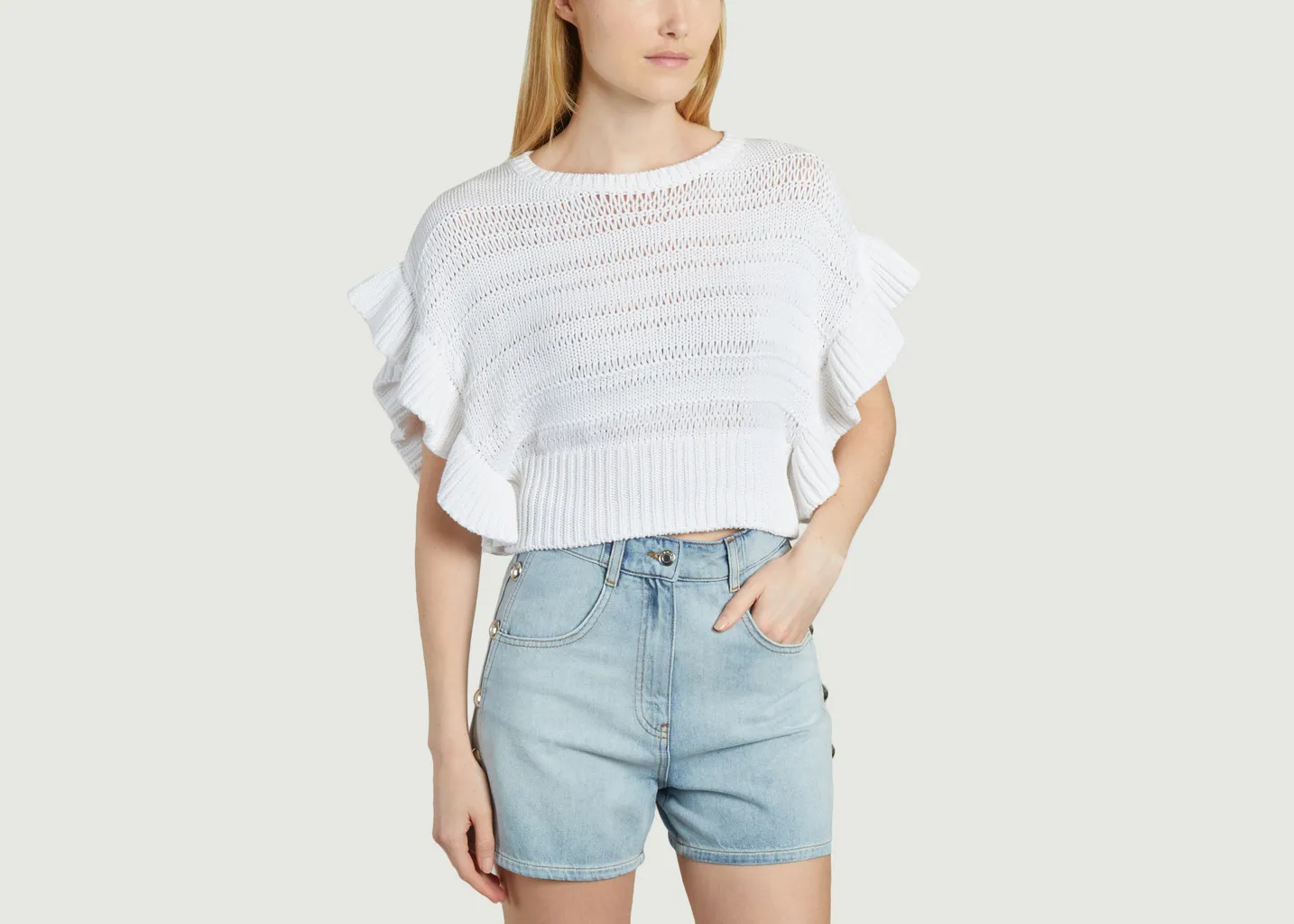 Pull en maille croisée Ouzna IRO