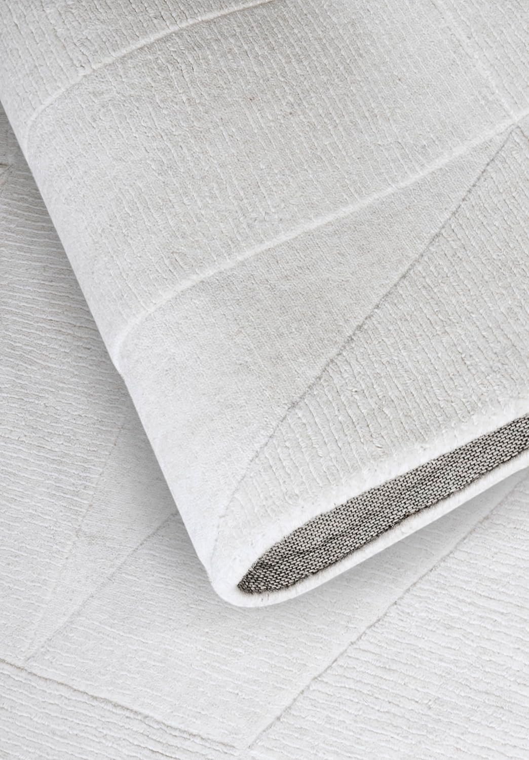 Villeroy & Boch Wollteppich Ursule - Natur Wohnzimmerteppich - Handgewebt & Natürlich - Boho Teppich Wolle für Wohnzimmer, Schlafzimmer, Esszimmer, Flur, Küche – Creme, 120x170 cm