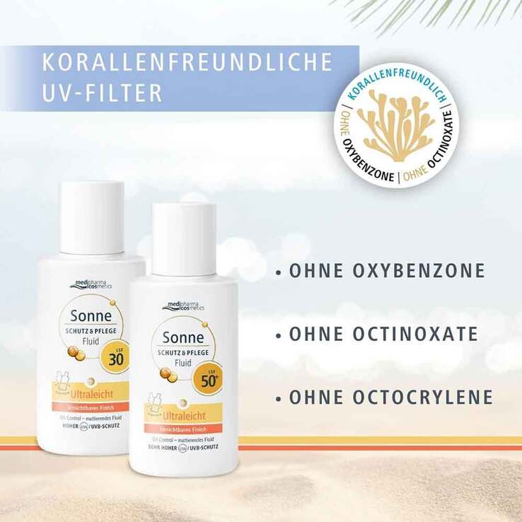 Sonne Schutz & Pflege Fluid ultraleicht LSF 30, 50 ml