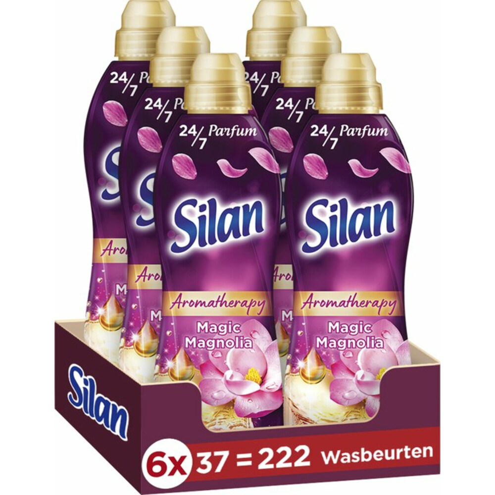 6x Silan Wasverzachter Aroma Therapy Magic Magnolia 37 Wasbeurten851 ml