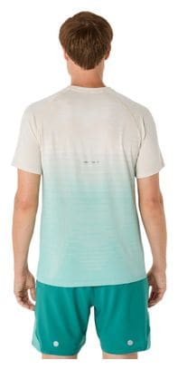 Maillot manches courtes Asics Seamless Beige/Vert Homme