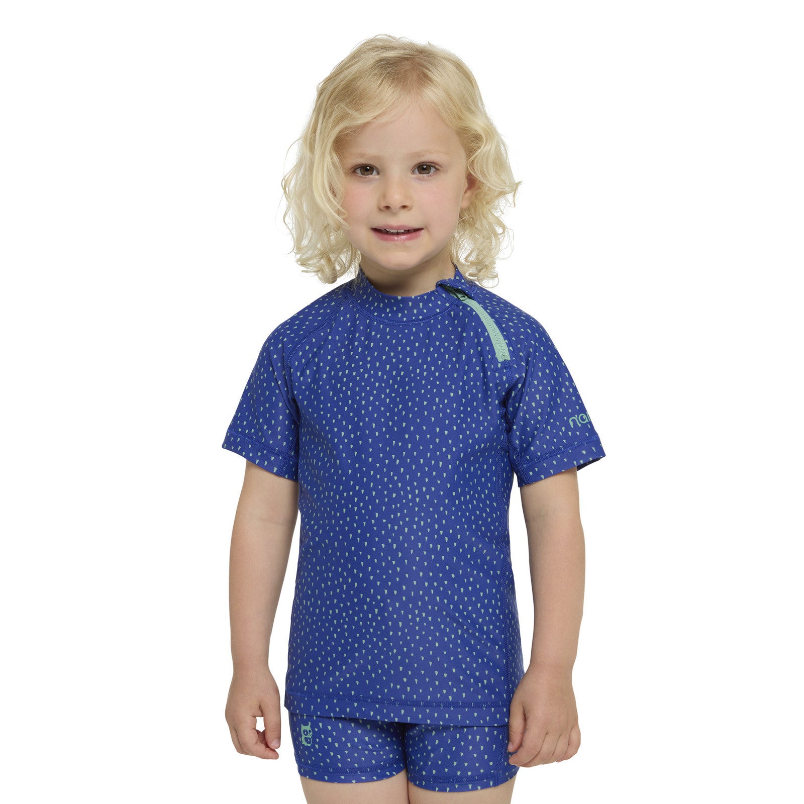 Badeshirt Fin Rashguard Tittles Ultra blue