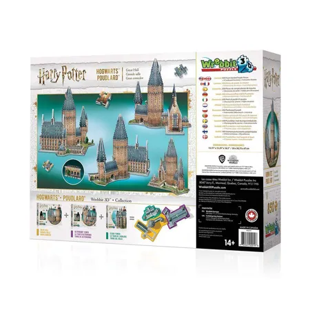 Wrebbit 3D Puzzle Harry Potter™ - Hogwarts™: Große Halle, 850 Teile
