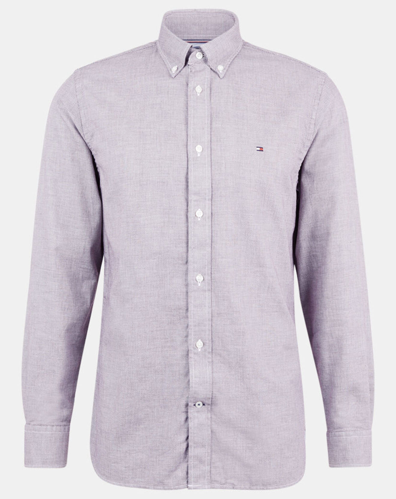 Tommy Hilfiger Chemise droite Dobby bordeaux délavé