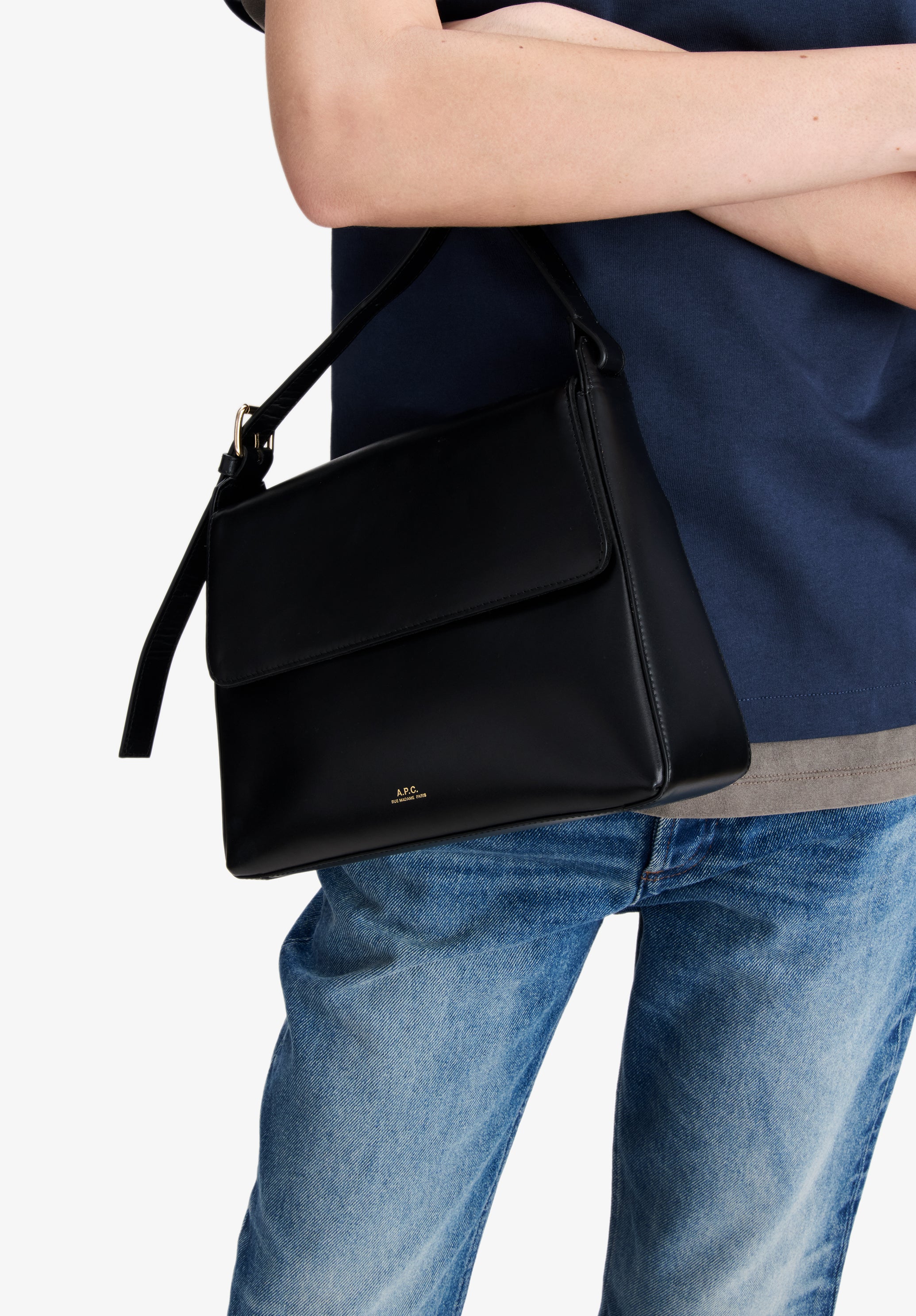 sac virginie flap - Noir