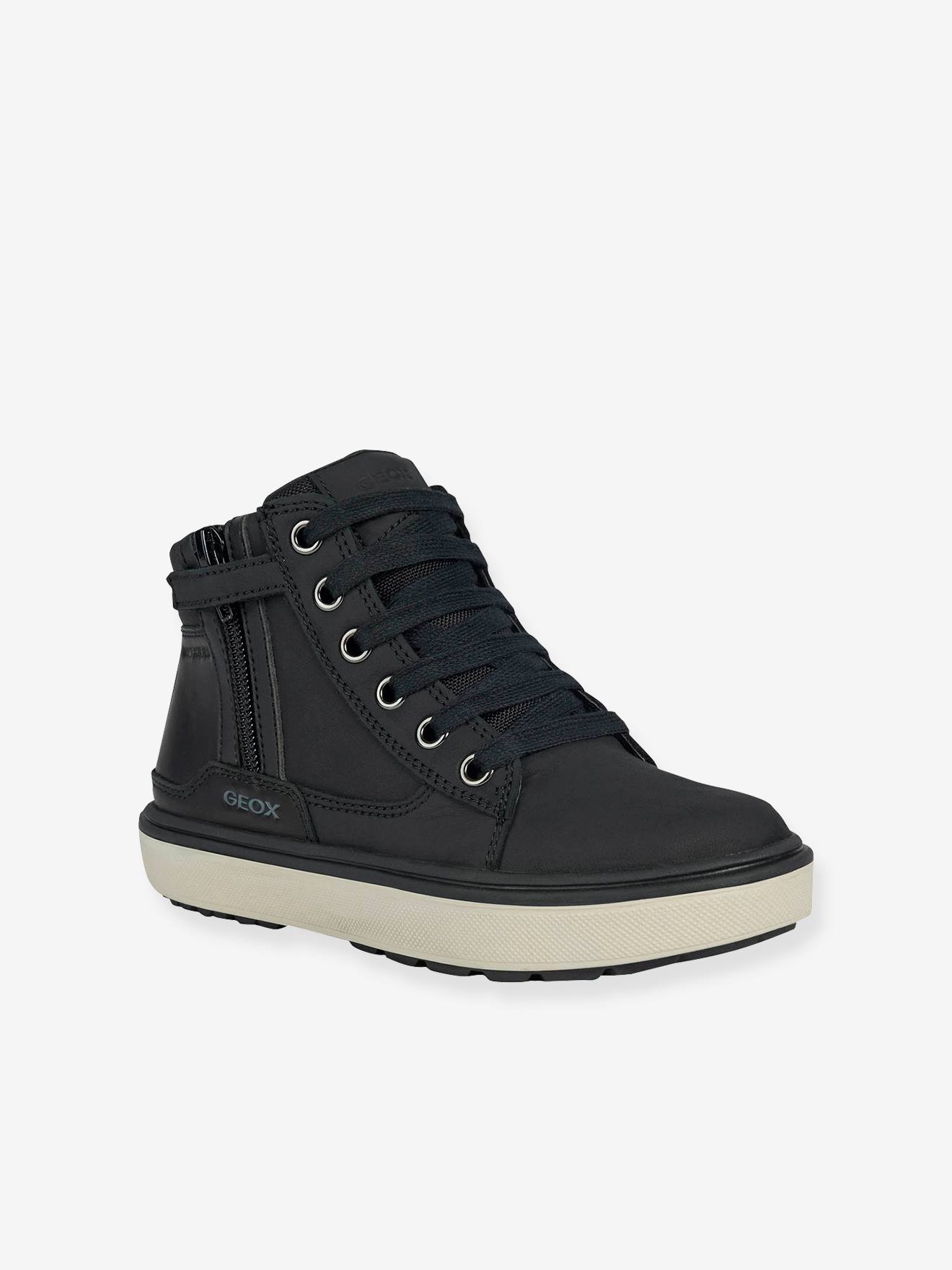 Tênis MID J Mattias Boy B ABX GEOX® tamanho médio preto liso