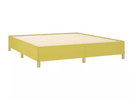 Sommier tapissier Vert 180x200 cm Tissu