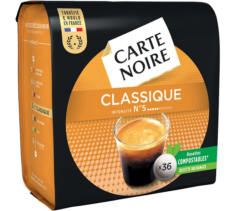 36 dosettes souples n°5 Café Classic - CARTE NOIRE