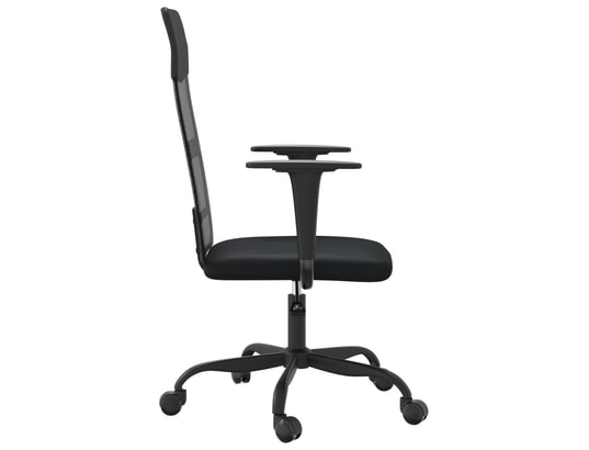 VIDAXL - Chaise de bureau noir tissu en maille et similicuir