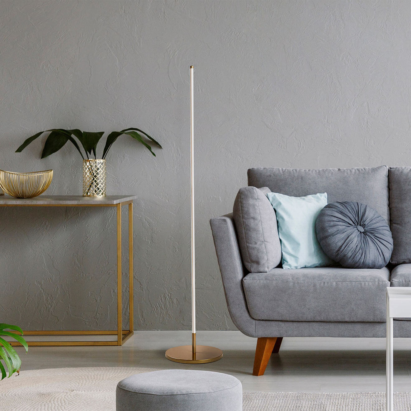 Opviq Lampadaire Only doré - D.30x153 cm