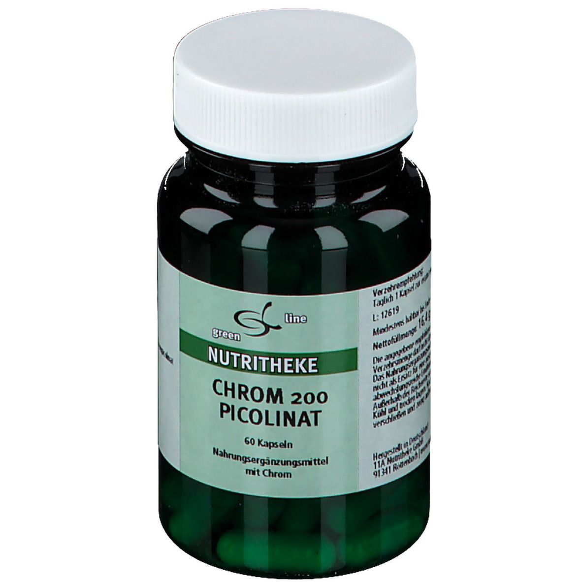 green line NUTRITHEKE Chrom 200 Picolinat