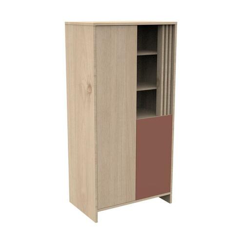 Armoire 2 Portes 1 Niche TOKYO Terracotta - SAUTHON