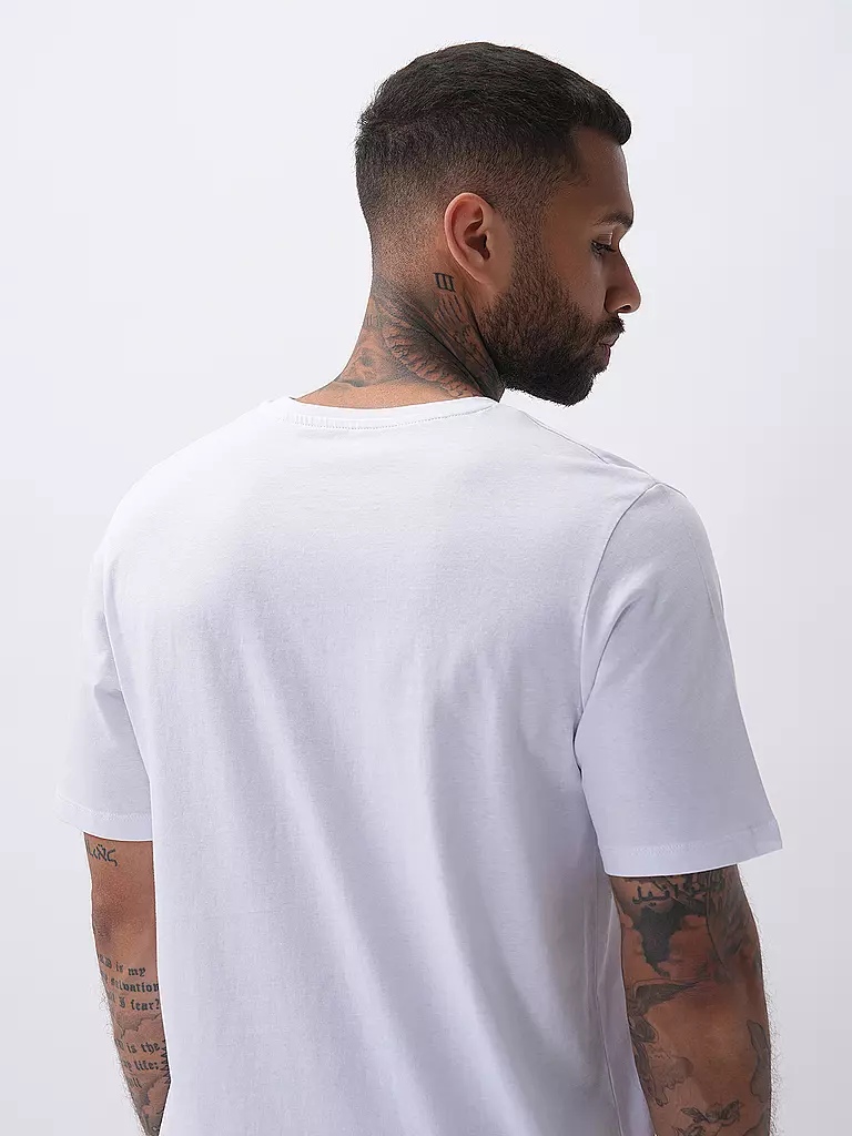 JACK & JONES T-Shirt JJCYBER weiss
