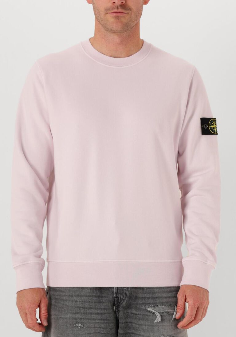 lichtroze stone island trui sweatshirt
