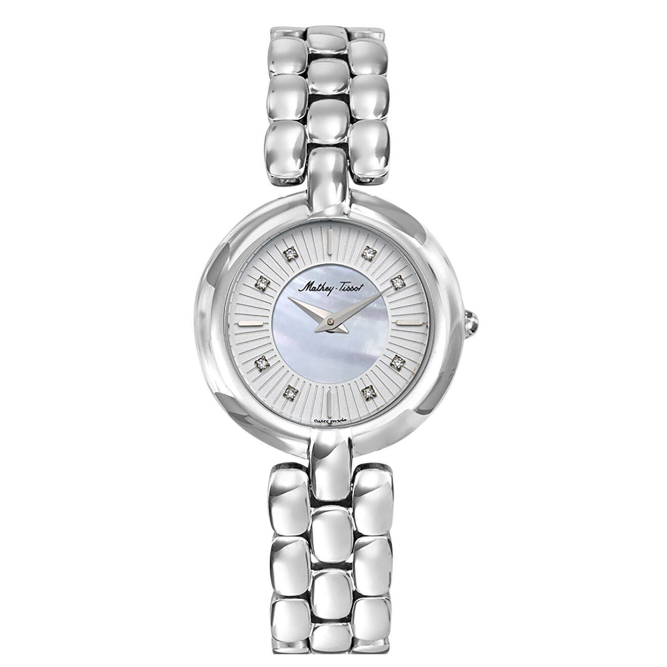 Mathey-Tissot Montre Femme Quartz en Acier Farah argentée