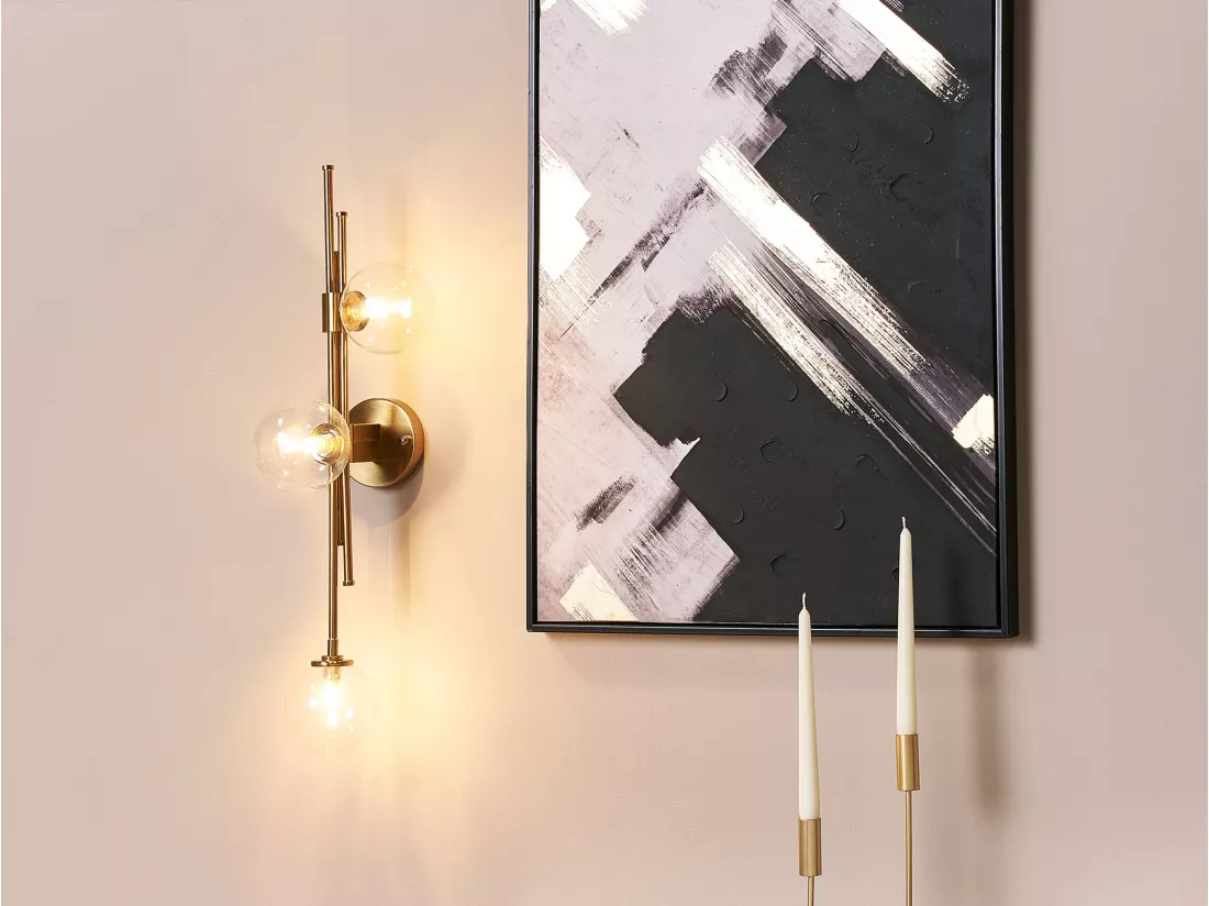 Lampe murale TULIJA Métal Doré