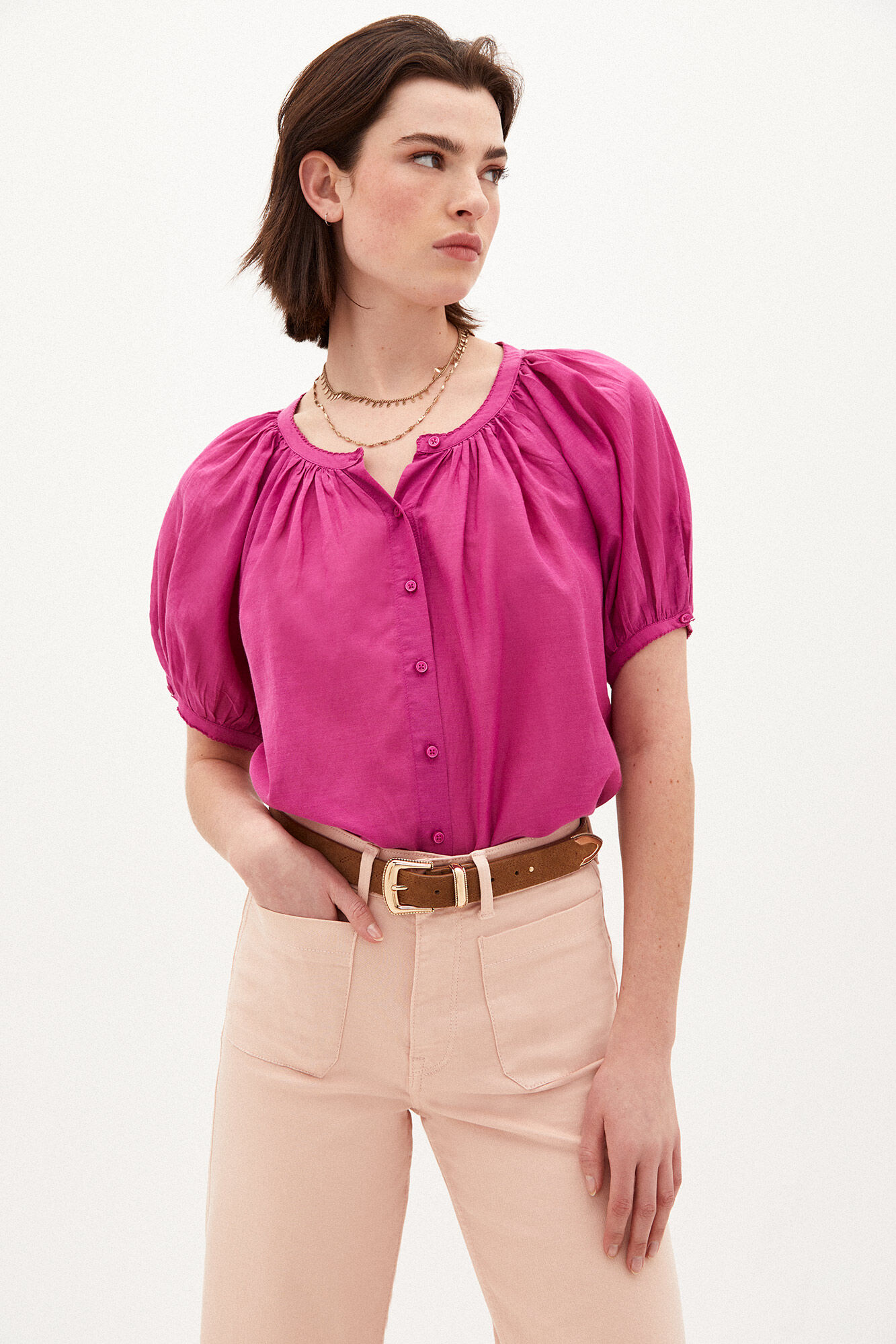 Camisa Cara Cotton - Rosa