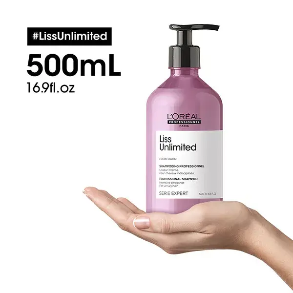 Shampoo de alisamento intenso L'Oréal Professionnel Serie Expert Liss Unlimited 500ml