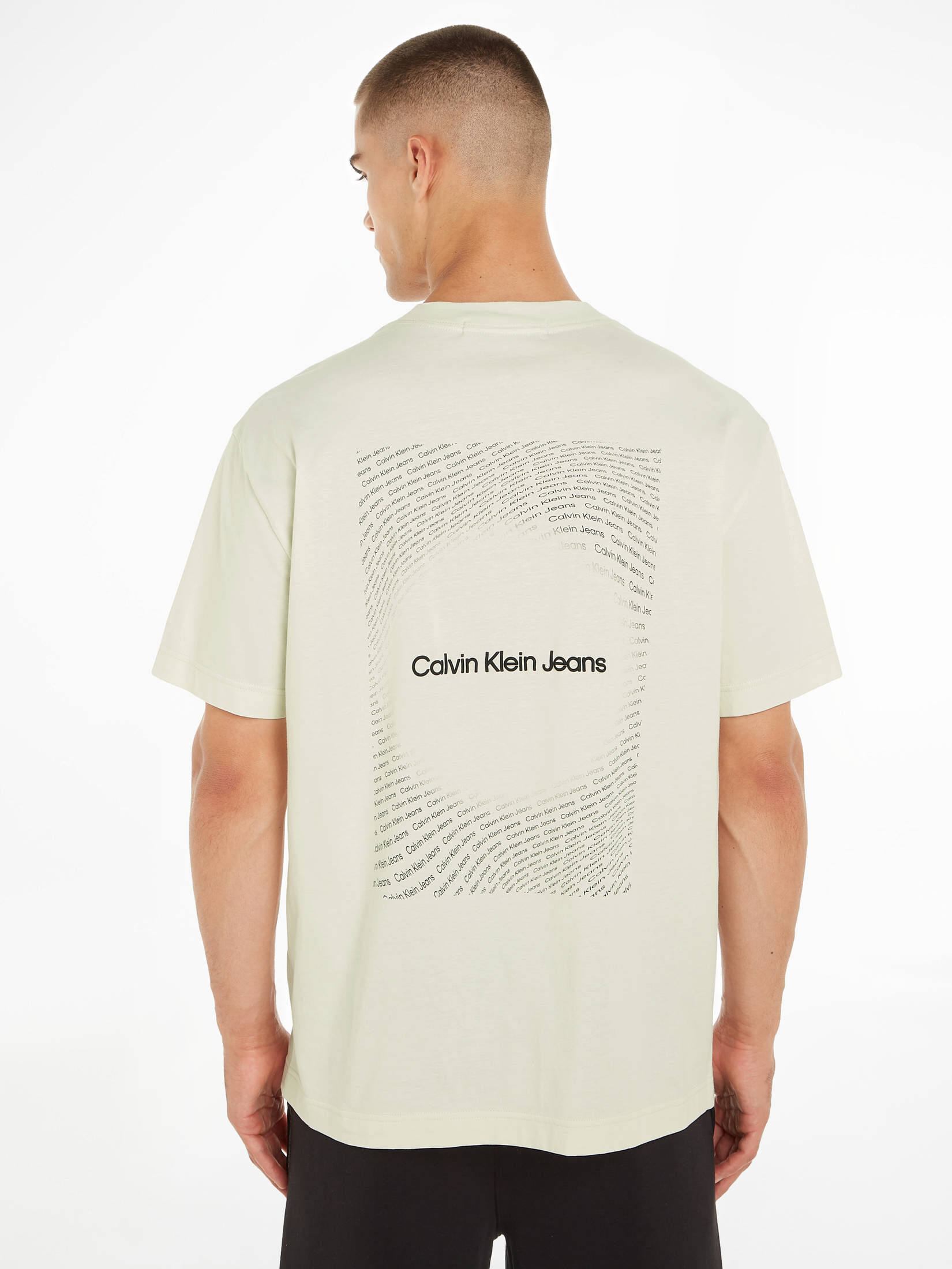 CALVIN KLEIN JEANS| Herren T-Shirt SQUARE FREQUENCY LOGO TEE Relaxed Fit
