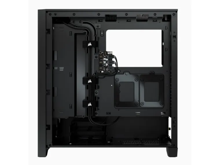 CORSAIR | iCUE 4000X RGB – Miditower - ATX - ingen strømforsyning - Sort - USB/Lyd