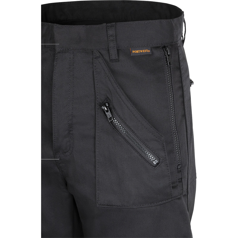 Portwest Action werkbroek met kniezakken 50 L zwart