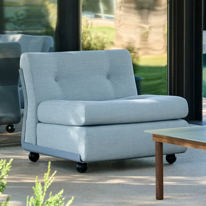 HAY - Amanta 1 Sitzer Sofa, cream beige / hellgrau (HAY Story 102)