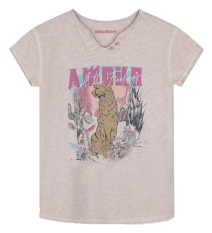 Zadig & Voltaire T-Shirt - Apricot m. Print