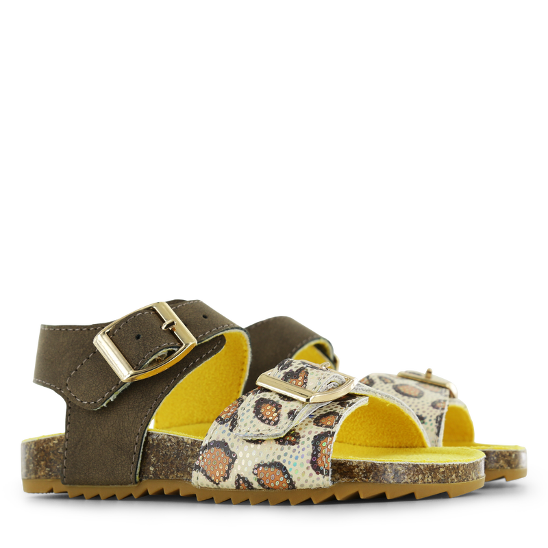 Go Banana‘s sandaal – Taupe Leopard  | Meisjes schoenen