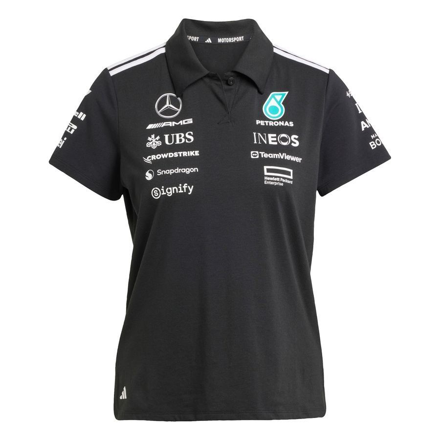Adidas Polo noir Mercedes - AMG Petronas Formula One Team