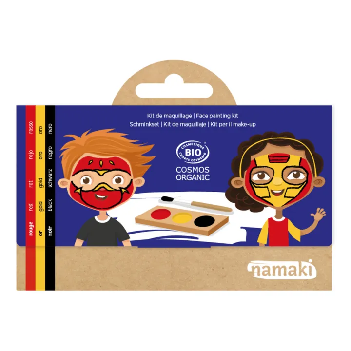 Namaki Kit de maquillage 3 fards Ninja & Super-Héros | Rouge