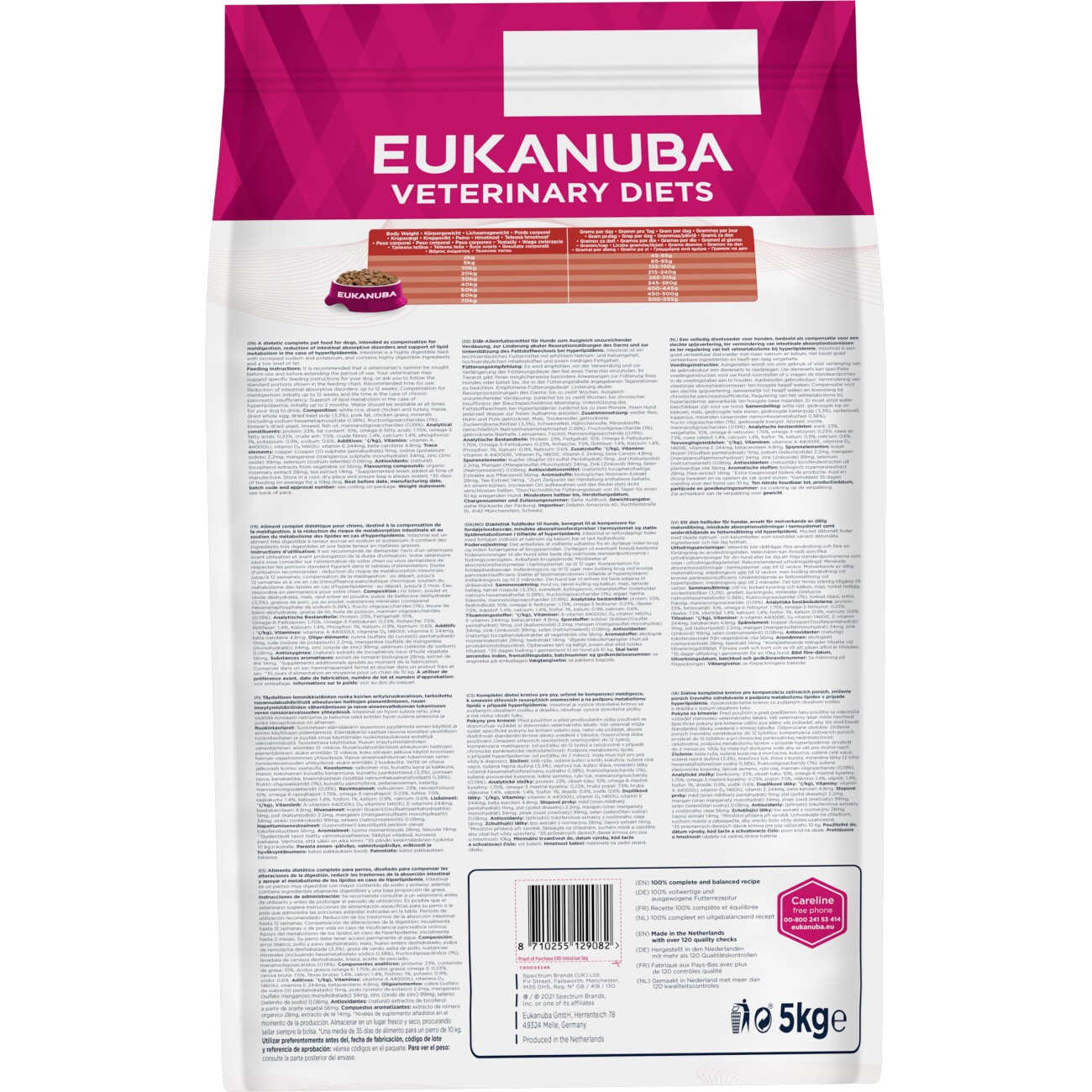 EUKANUBA Veterinary Diet Trockenfutter Hund Intestinal Adult 5 kg