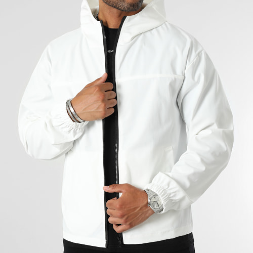 Veste Zippée A Capuche 0229 Blanc
