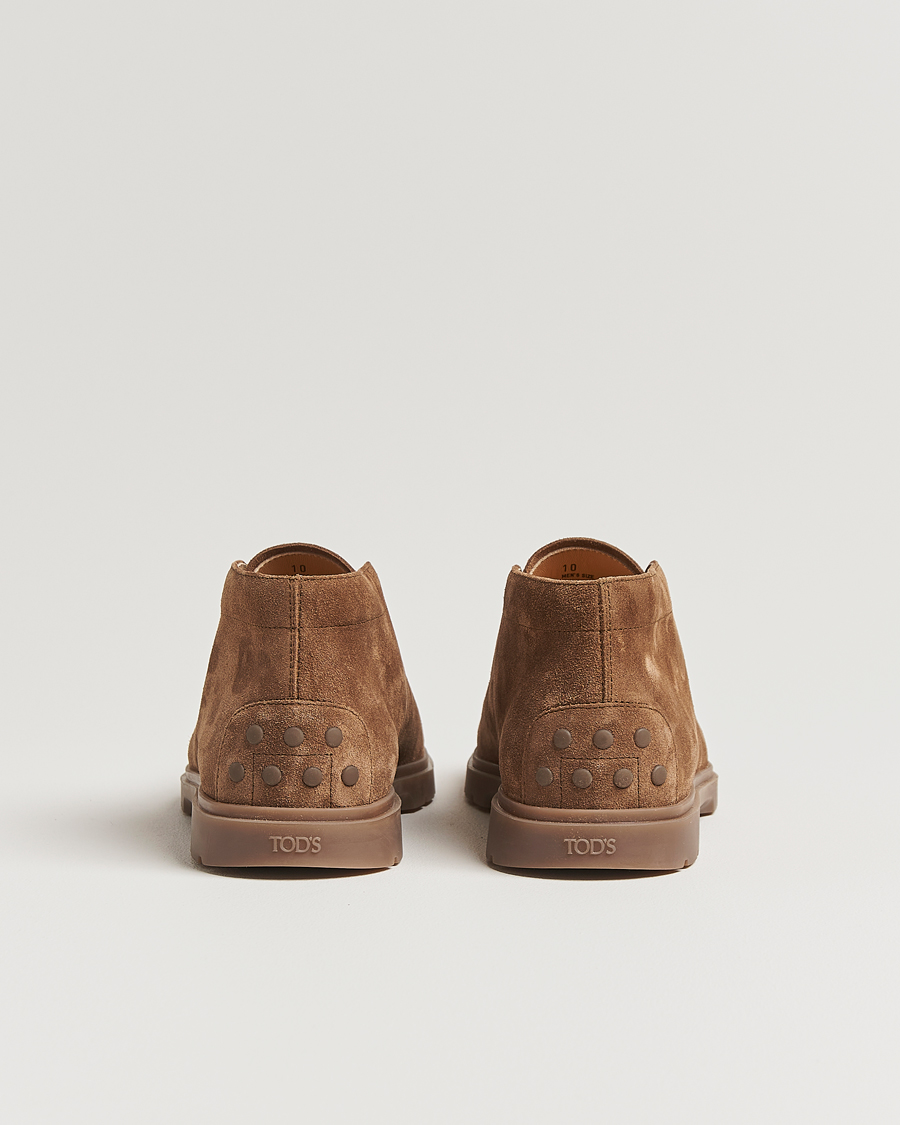 Tod's Polacco Moc Desert Boots Brown Suede