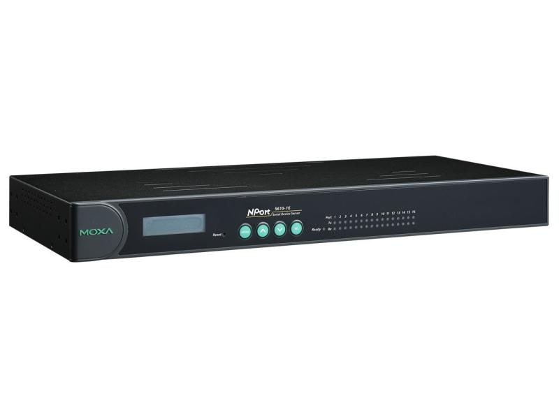Moxa Serieller Geräteserver NPort 5610-16 Rackfähiger, serieller Geräteserver