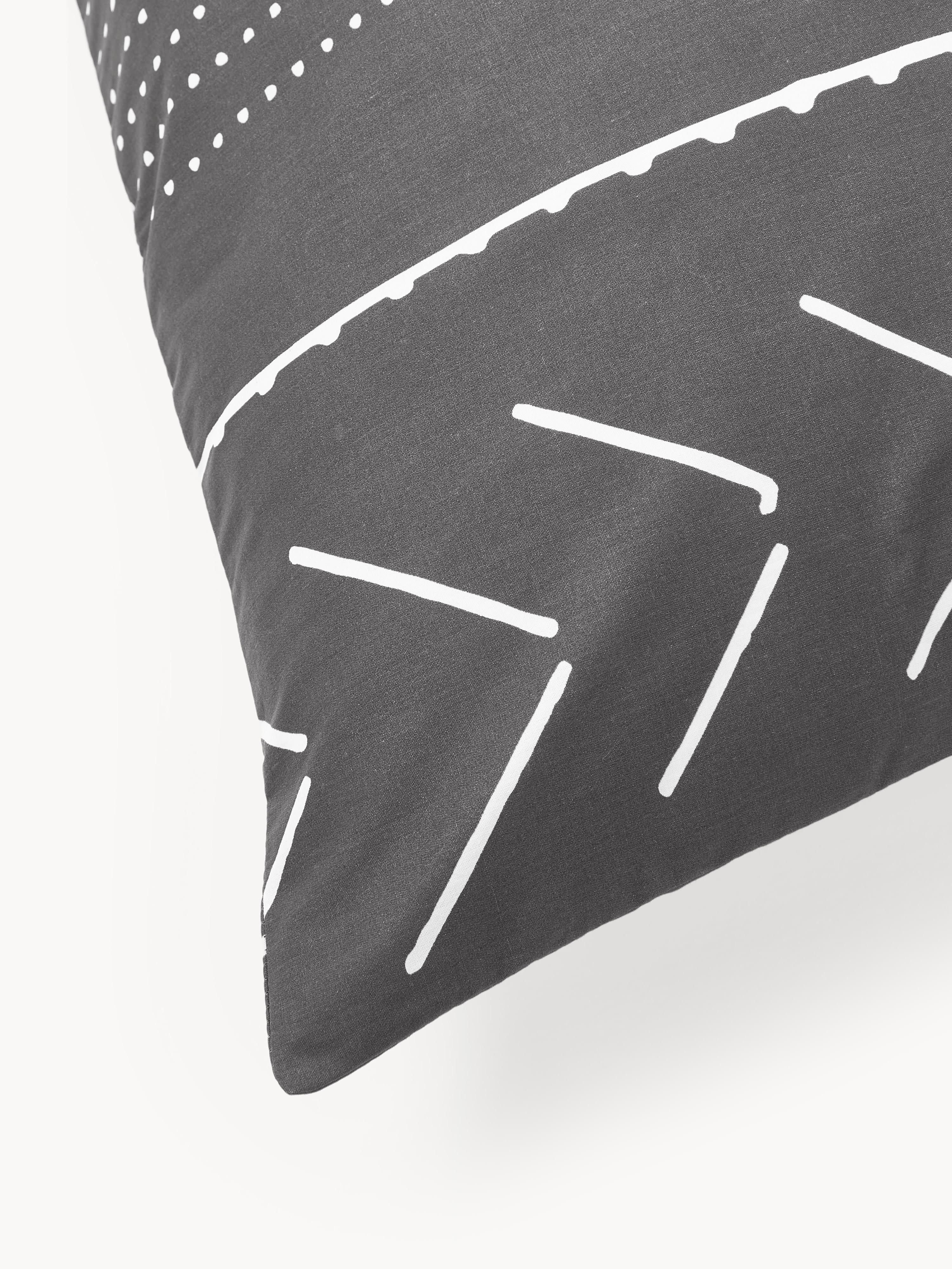 Perkal katoenen dekbedovertrek Kohana met boho patroon