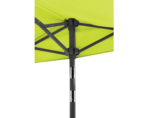 Schneider Salerno Mezza parasol 150 x 150 cm appelgroen incl. beschermhoes