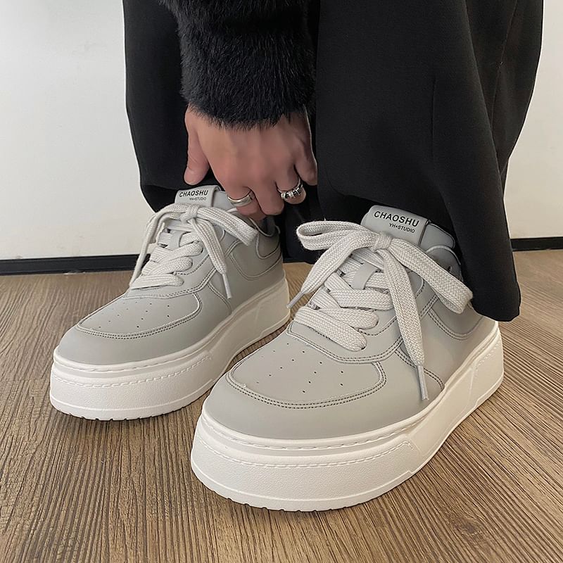 HANO - Veterschoenen met plateauzool
